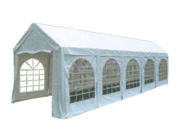 Professionelles Partyzelt 4x10 M – PVC 500 G/m², Wasserdicht, Pulverbeschichtetes Stahlgestänge, Modular Erweiterbar